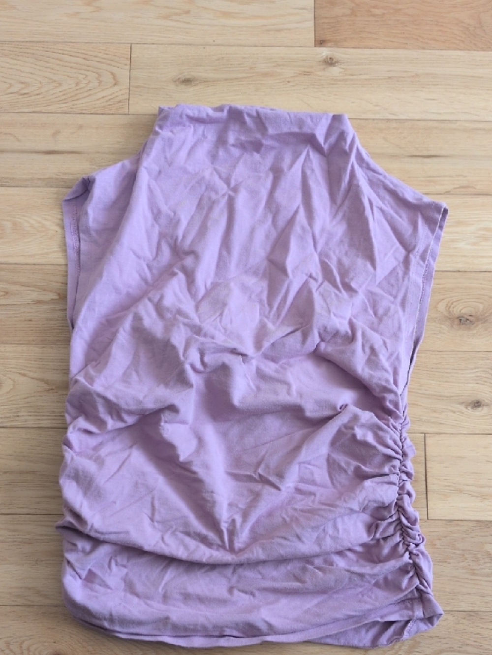 Anthropologie Lilac Ruched Sleeveless Tank Top - Picture 2 of 3